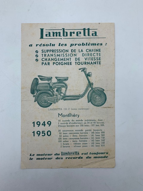 Lambretta a resolu les problemes (Foglietto pubblicitario)
